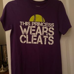 “THIS PRINCESS WEARS CLEATS” TEE
